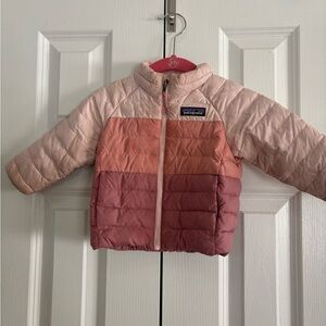 Patagonia Kids' Pink and Coral Quilted Jacket